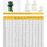 กระบอกไฮดรอลิคลูกสูบยาว แบบสองทาง 10-520 ตัน