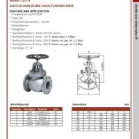 Ductile Iron Globe Valve Flanged Ends
