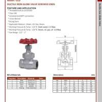 Ductile Iron Globe Valve Screwed Ends 0