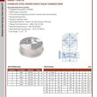 Stainless Steel Wafer Check Valve Flanged Ends 0