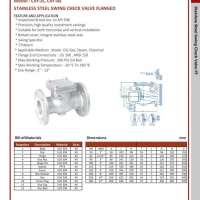 Stainless Steel Swing Check Valve Flanged 0