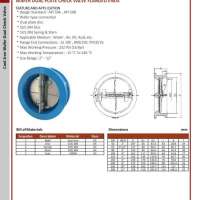 Wafer Dual Plate Check Valve Flanged Ends