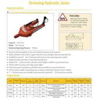Mono Strand Post Tension Stressing Hydraulic Jacks